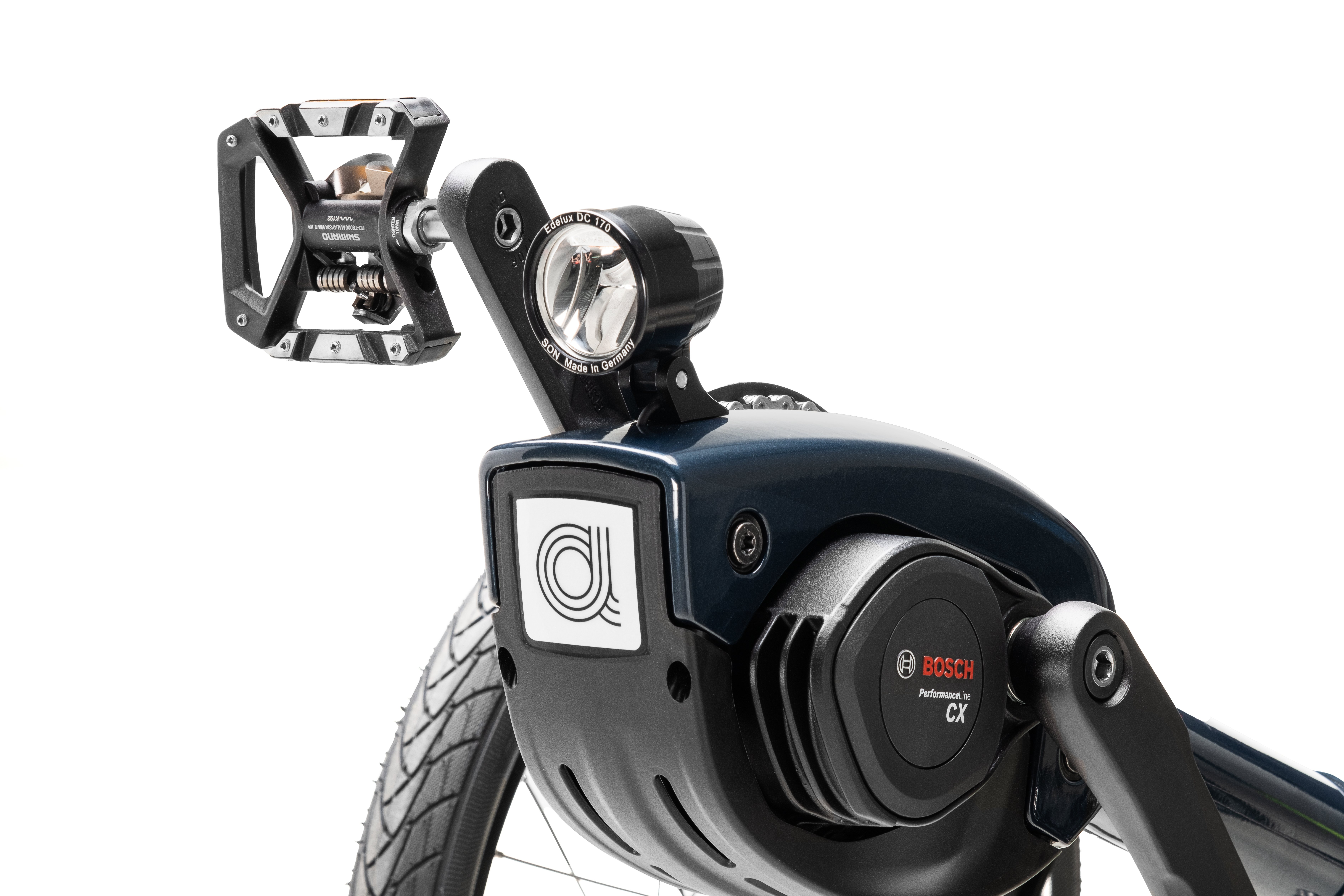 Bosch motor på AZUB Ti-FLY liggesykkel med elektrisk assistanse – kraftig og effektiv fremdrift