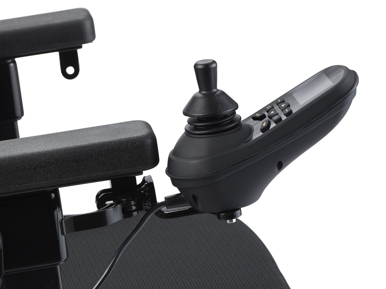 Joystick montert på armlene på Eloflex Z